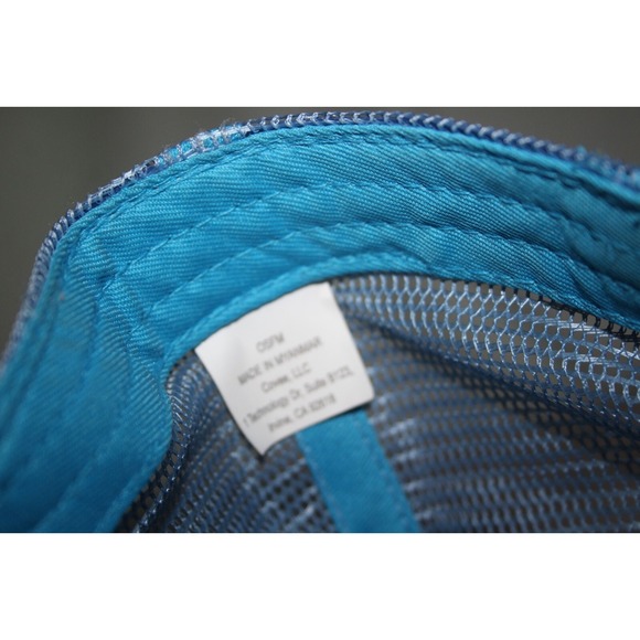 TSC TRACTOR SUPPLY CO Trucker Cap Hat Snapback Blue White Gray Block Color - Picture 3 of 5